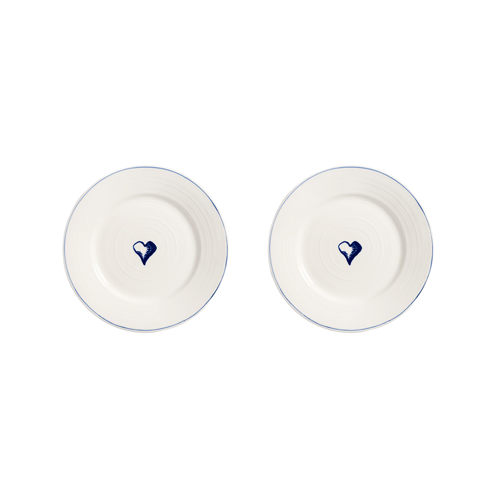 Klevering Anouk porcelain plate with hand-painted heart