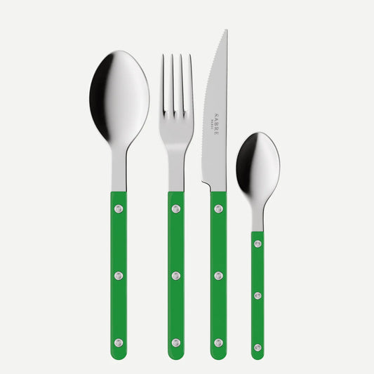 4 pieces cutlery set Bistrot Solid, Garden Green