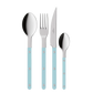 4 pieces cutlery set Bistrot Solid, Pastel Blue
