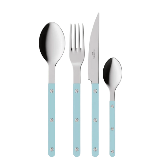 4 pieces cutlery set Bistrot Solid, Pastel Blue