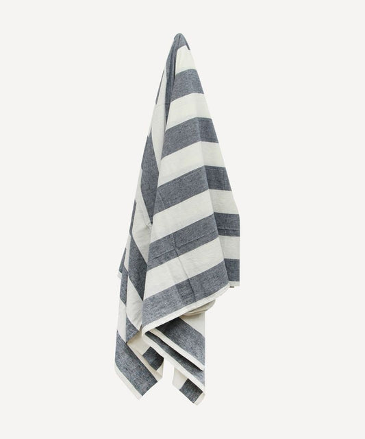 Striped tablecloth Blue Large