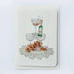 Wedding Cake Topper Champagne Greeting Card | Engagement