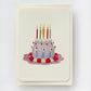 Lavender Cream Blancmange Greeting Card | Birthday Card