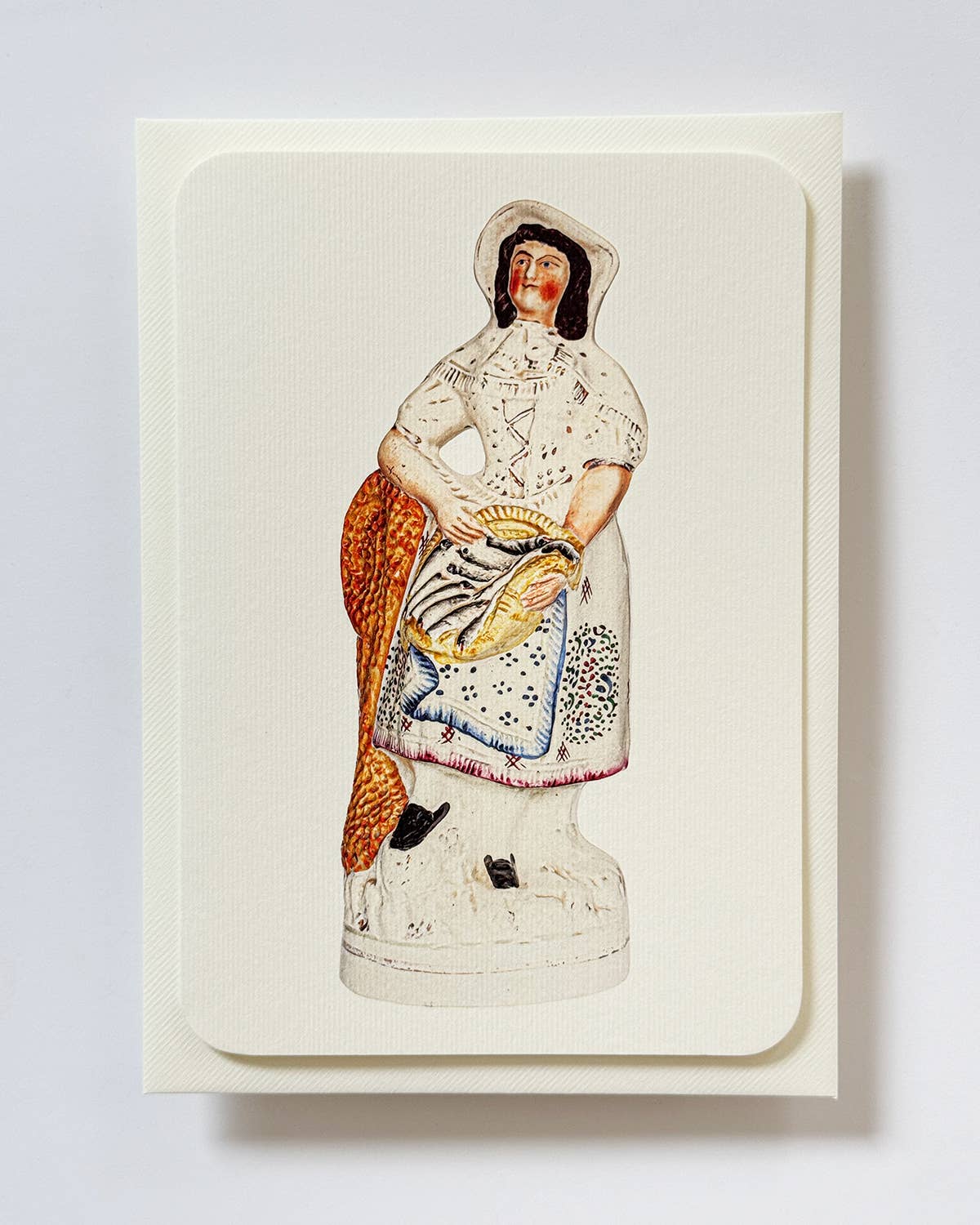 Fishwife with Silver Darlings Greeting card | Birthday Card