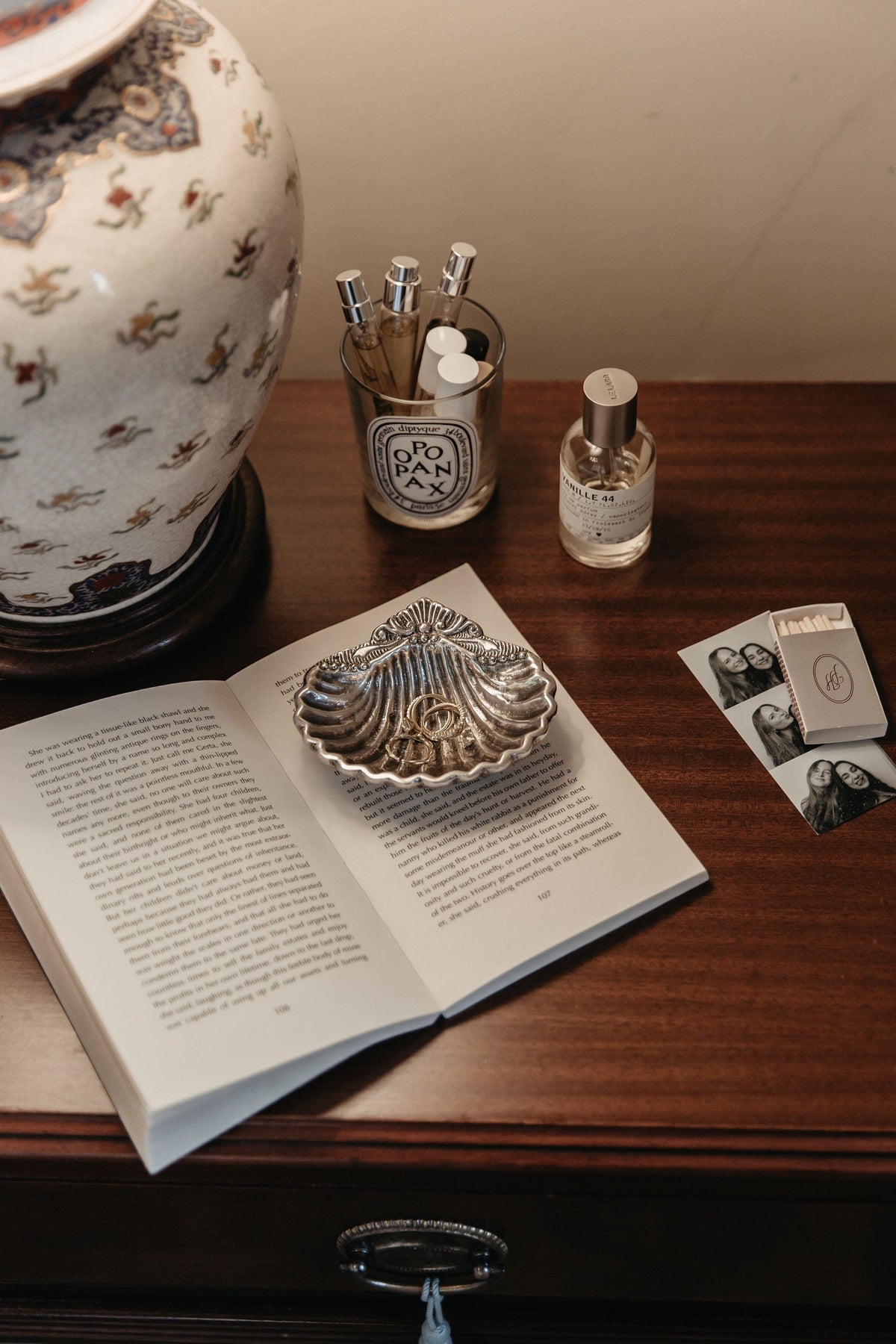 Cove Shell Dish - brass trinket dish with pewter finish