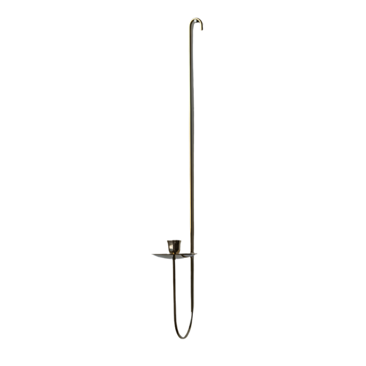 Single Arm Brass Candle Holder