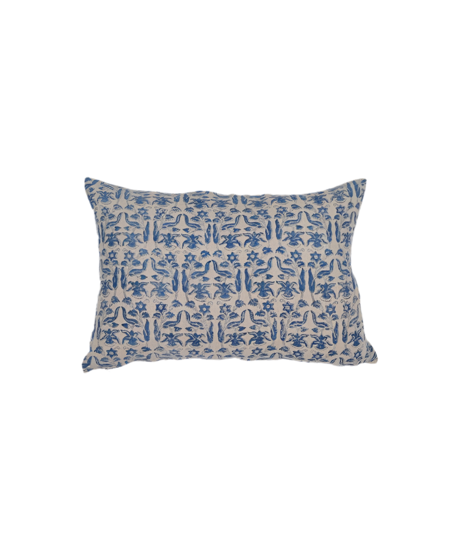 Petro Floral Azure Cushion Cover