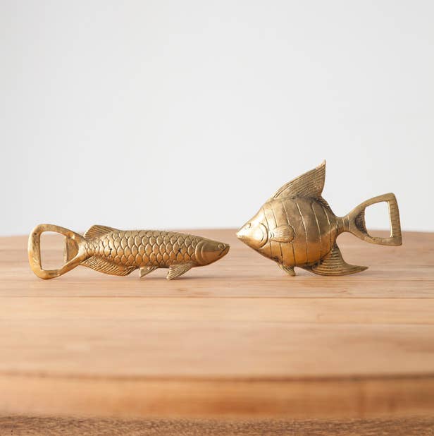 Mahe brass rasbora fish bottle opener