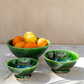 Tazekka Green Moroccan Ceramic Bowl - 3 Size