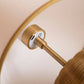 Rattan Ball Cordless Table Lamp Mustard Trim Lampshade