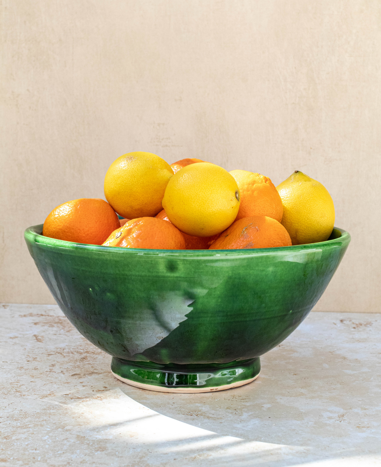 Tazekka Extra Large Green Moroccan Ceramic Bowl