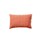Pair of Cotton Pillowcases in Apricot Checkerboard