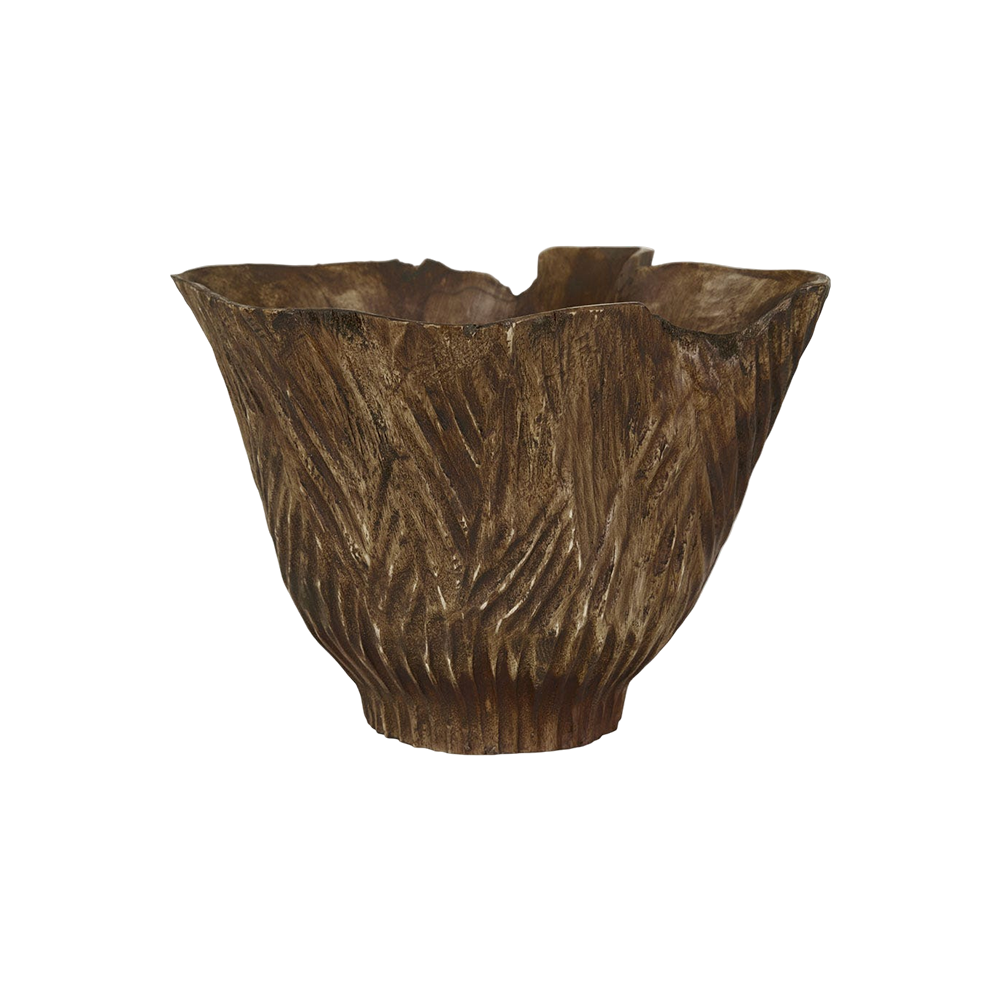 Acadia Flounce Bowl Large - Toffee