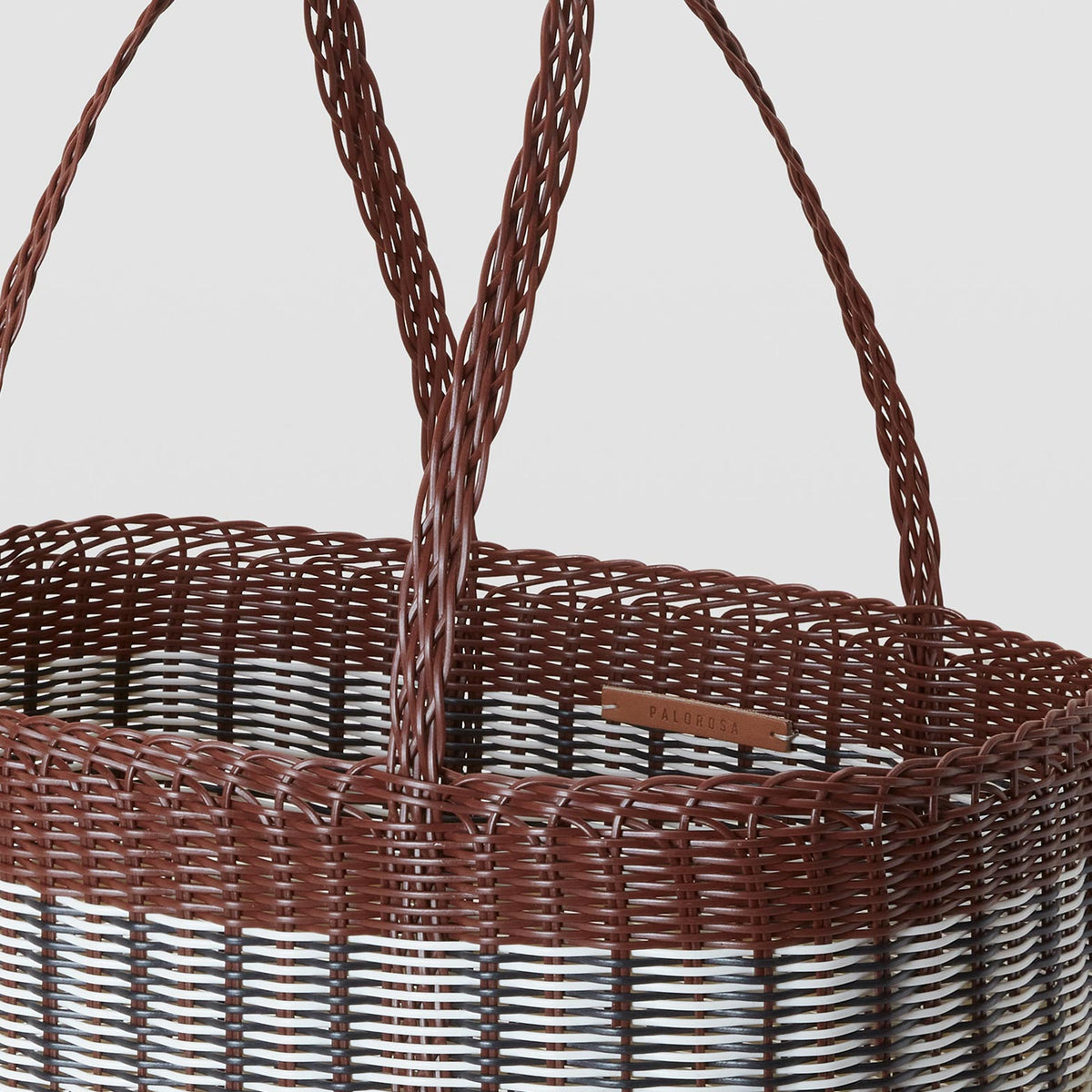 Palorosa Mercado basket - Chocolate/Palm