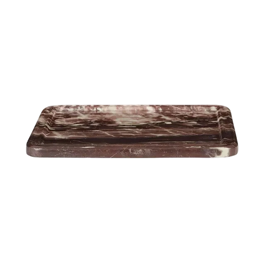 Rufus Indra Tray Square Large - Carmine Marble
