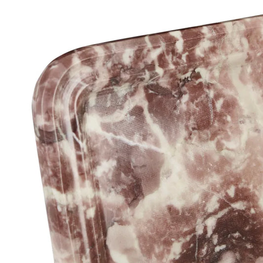 Rufus Indra Tray Square Large - Carmine Marble