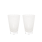 OYOY Yuka Swirl Glass 2pk white