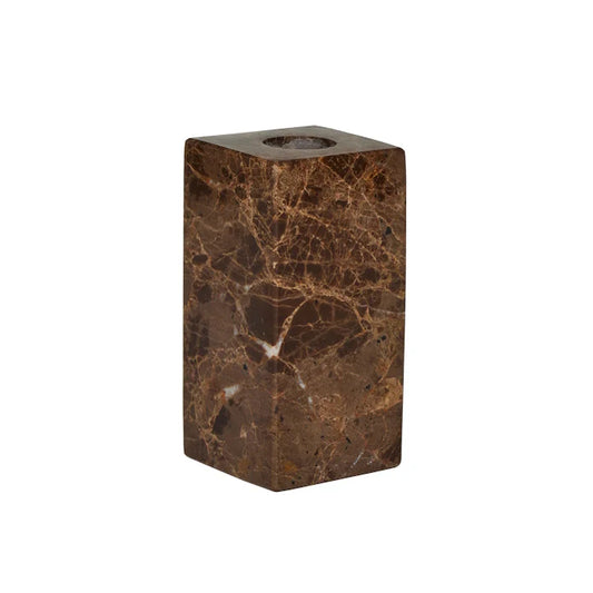 Savi Square Marble Candleholder High Choko