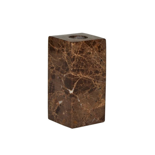 Savi Square Marble Candleholder High Choko