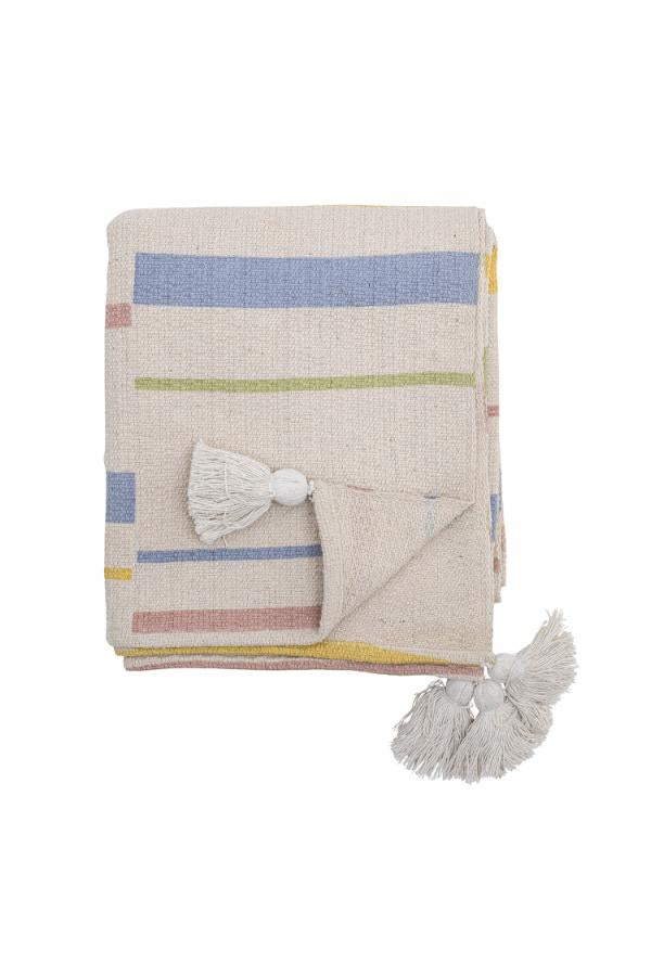 Pontino Throw, Nature, Recycled Cotton