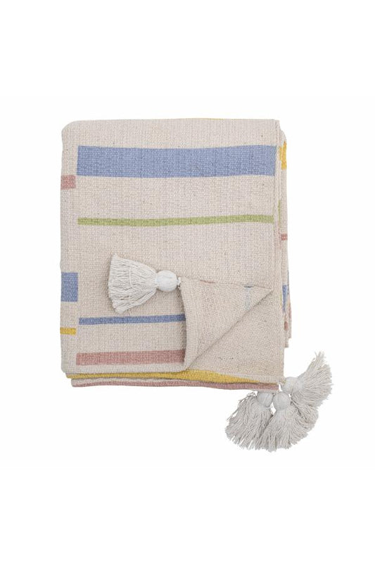 Pontino Throw, Nature, Recycled Cotton