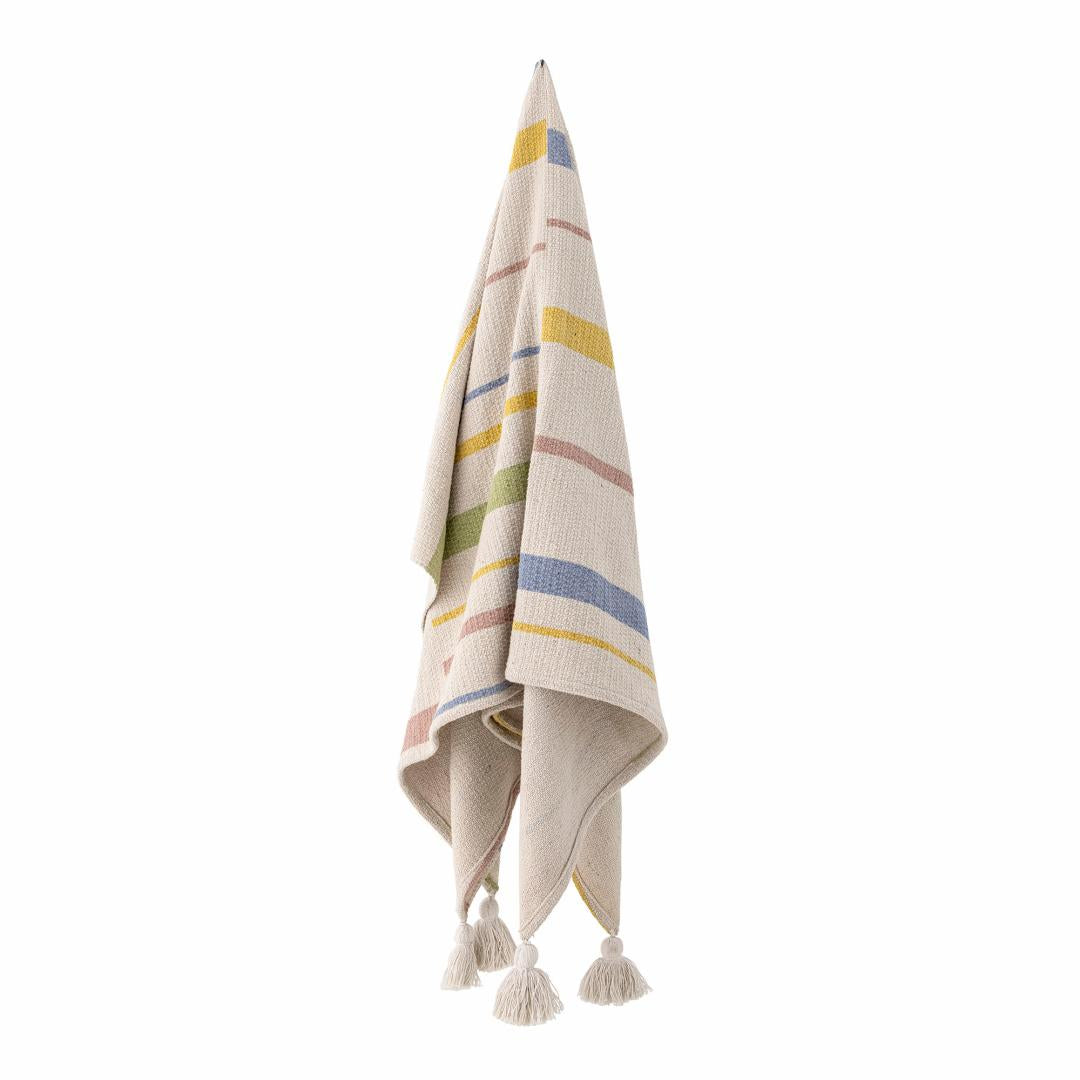 Pontino Throw, Nature, Recycled Cotton