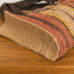 Romi Striped Raffia Bag - Pepperberry and Mustard