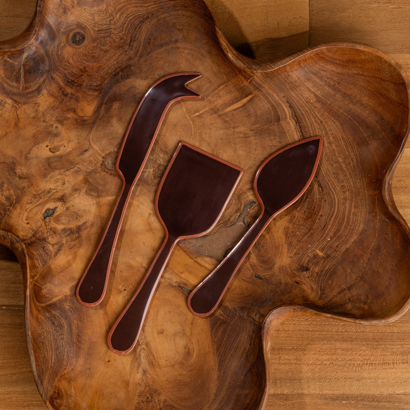 Alder Enamel Cheese Set - Chai