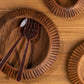 ALDER ENAMEL SALAD SERVERS - CHAI