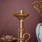 Rigby Candle Holder, Brown, Stoneware