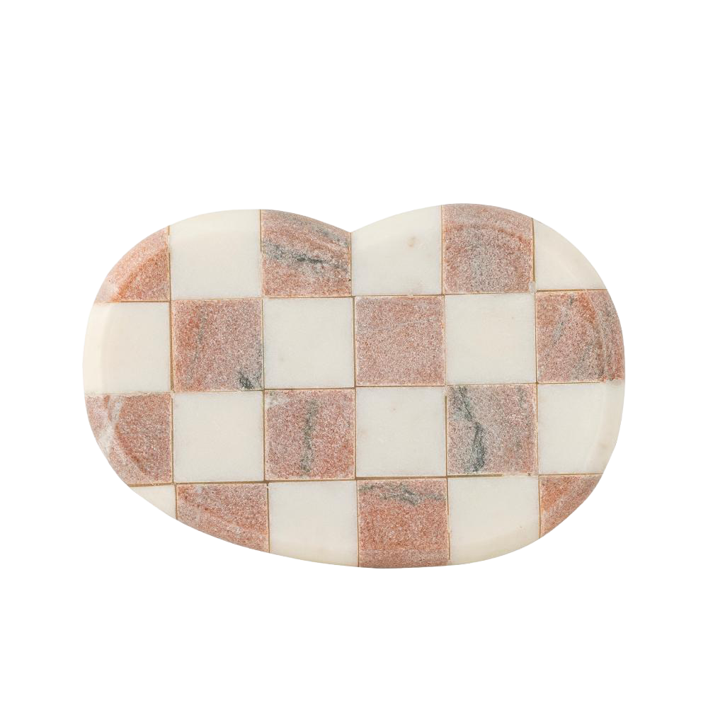 Petrea Tray, Rose, Marble