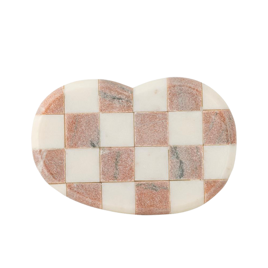 Petrea Tray, Rose, Marble