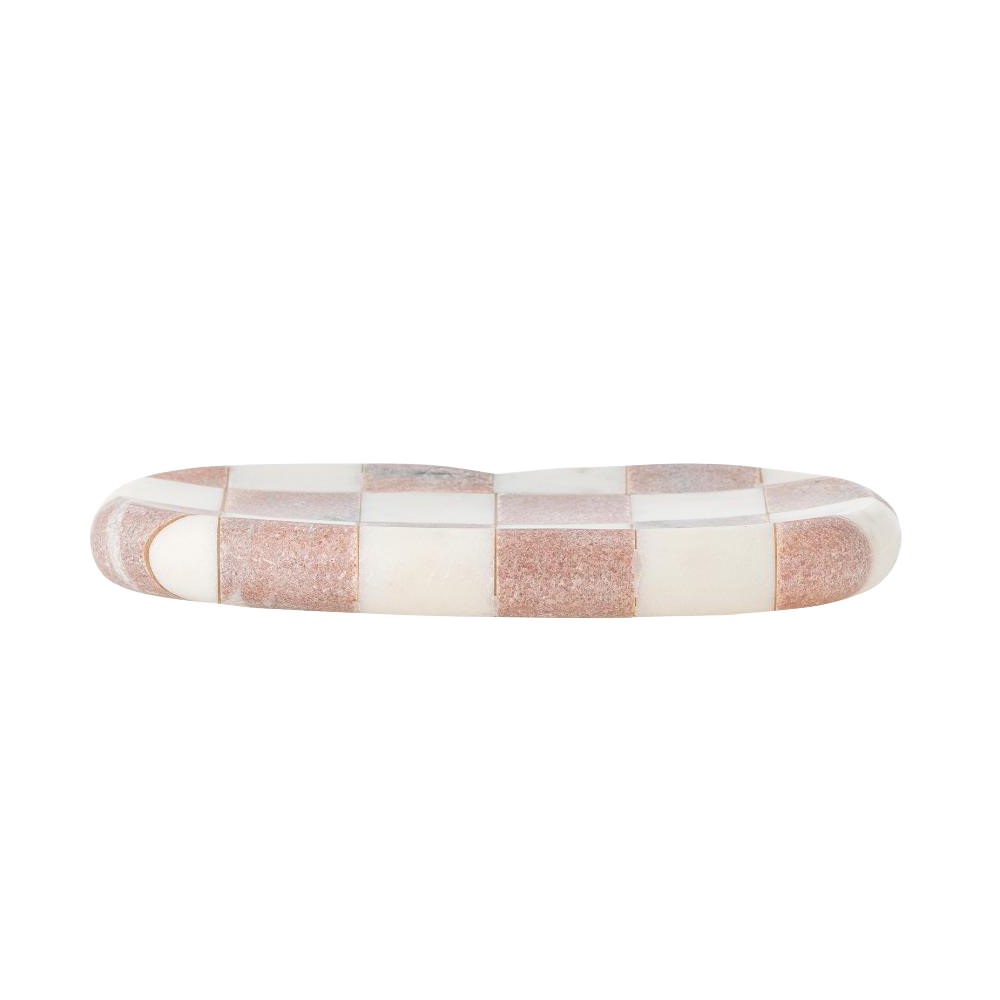 Petrea Tray, Rose, Marble