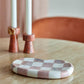 Petrea Tray, Rose, Marble