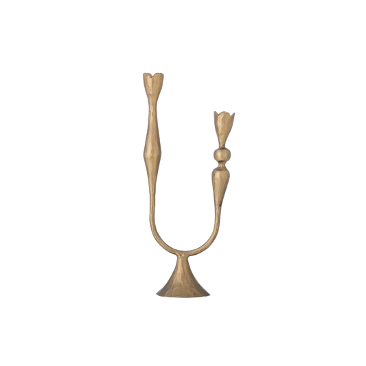 Vesc Candle Holder, Brass, Metal