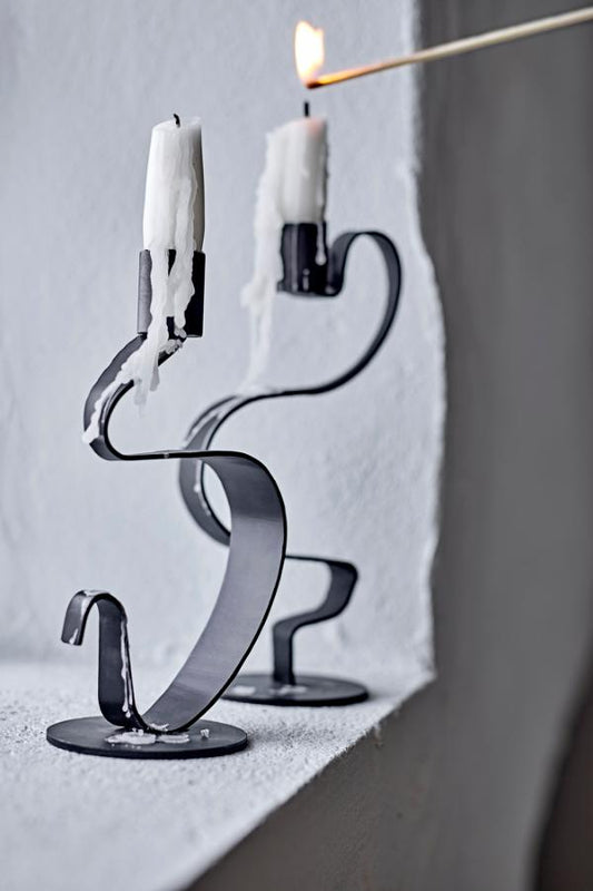 Do Candle Holder, Black, Metal