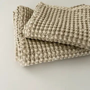 100% Organic Cotton Rustic waffle face Cloth