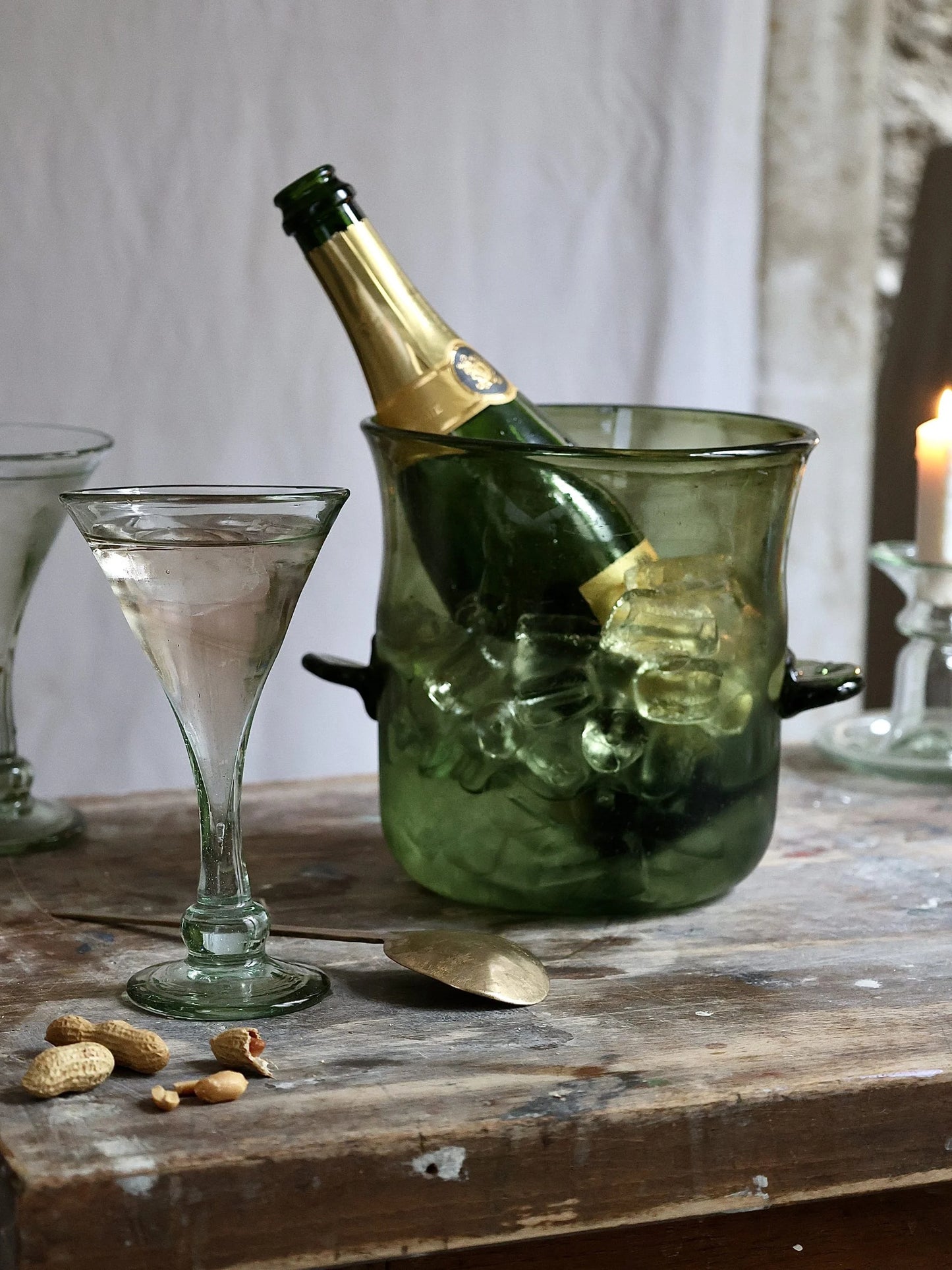 Seau à Champagne Vert Fumé