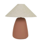 Lorne Pebble Table Lamp - Terracotta - Oat