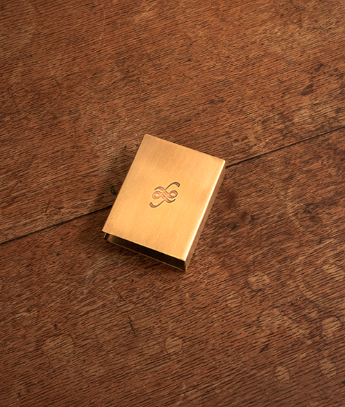Antique Brass Matchbox Cover