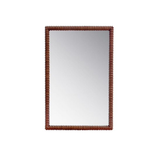 Trove Rib Mirror - Chestnut