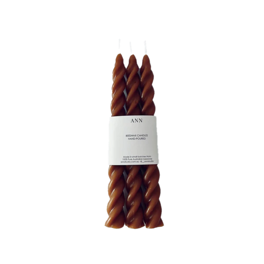 Spiral taper set toffee