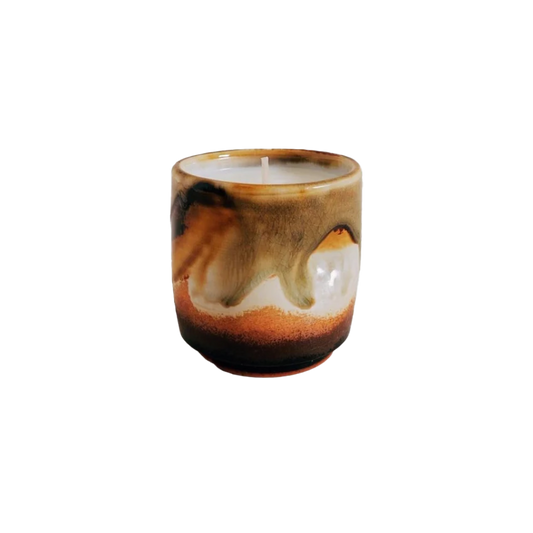 Teak Cup Candle - Small