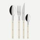 4 pieces cutlery set Bistrot Solid, Ivory