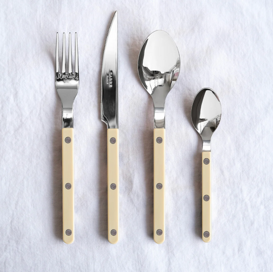 4 pieces cutlery set Bistrot Solid, Ivory
