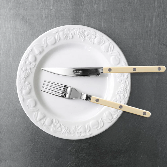 4 pieces cutlery set Bistrot Solid, Ivory