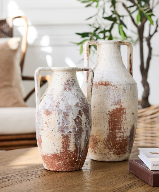 Glacier Terracotta Urn