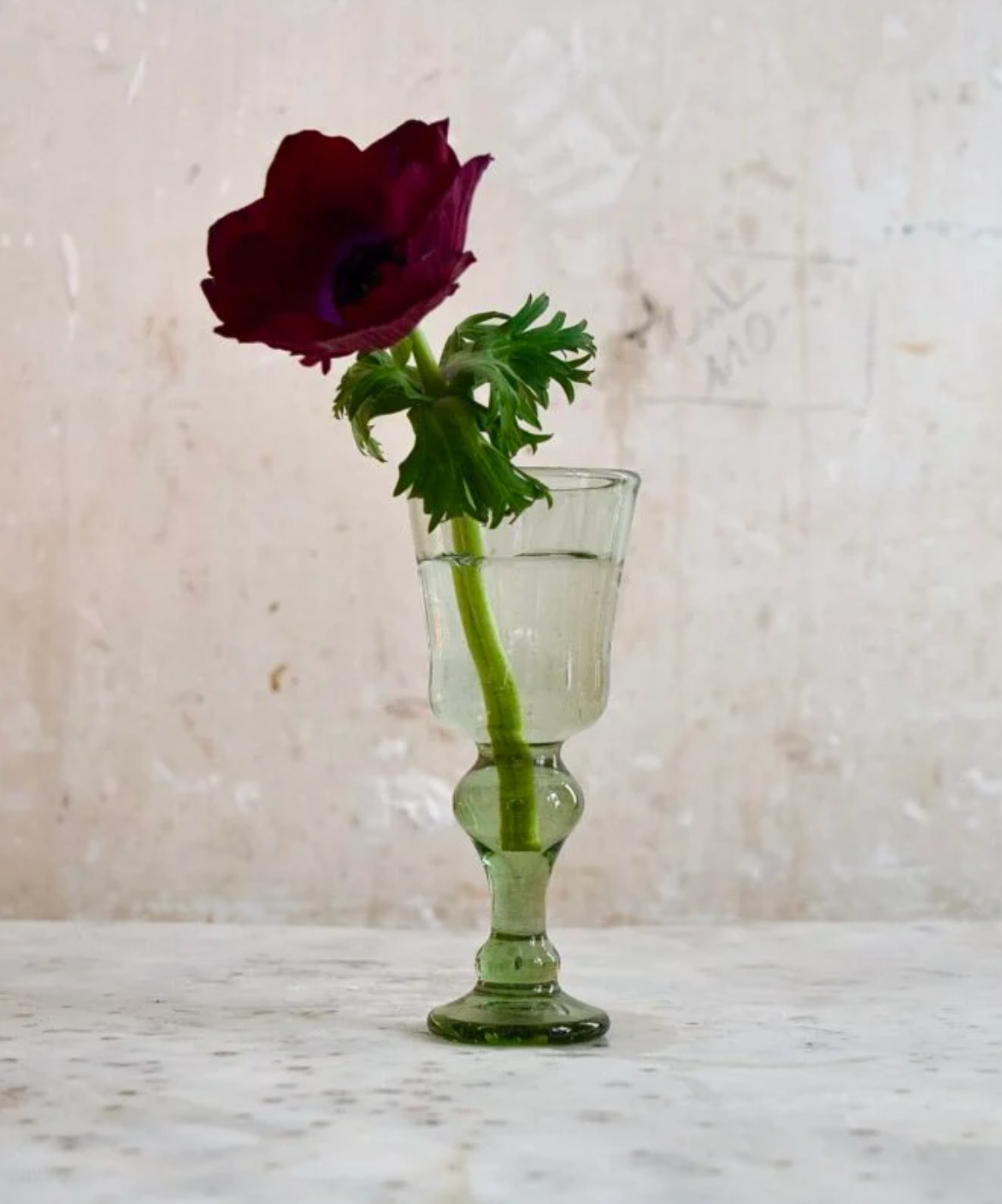 White Wine Glass Vert Fumé Set of Two