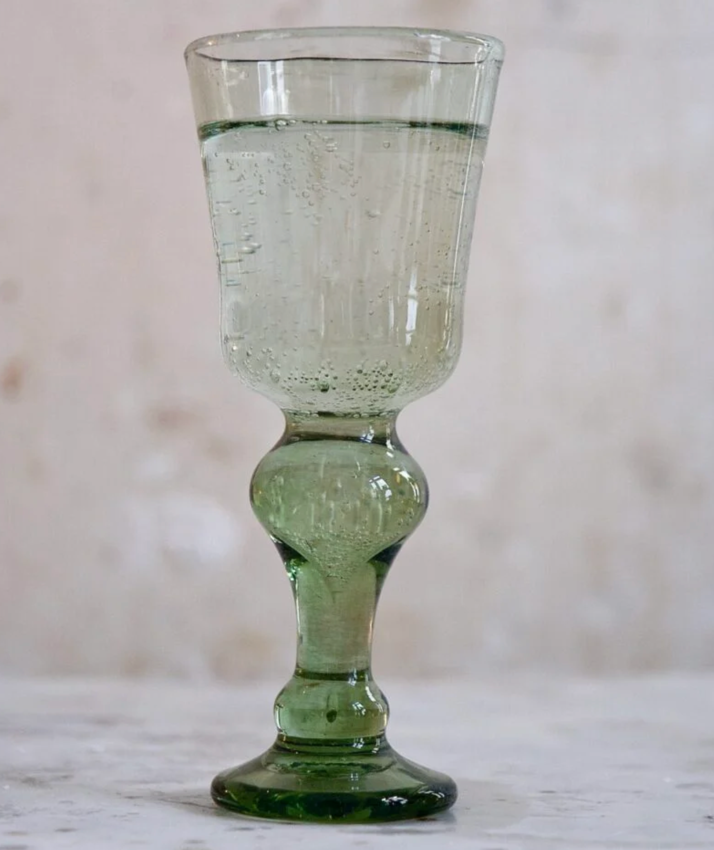 White Wine Glass Vert Fumé Set of Two