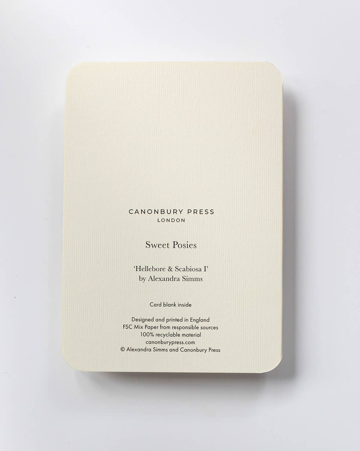 Posy of Hellebore & Scabiosa I Greeting Card | Birthday Card